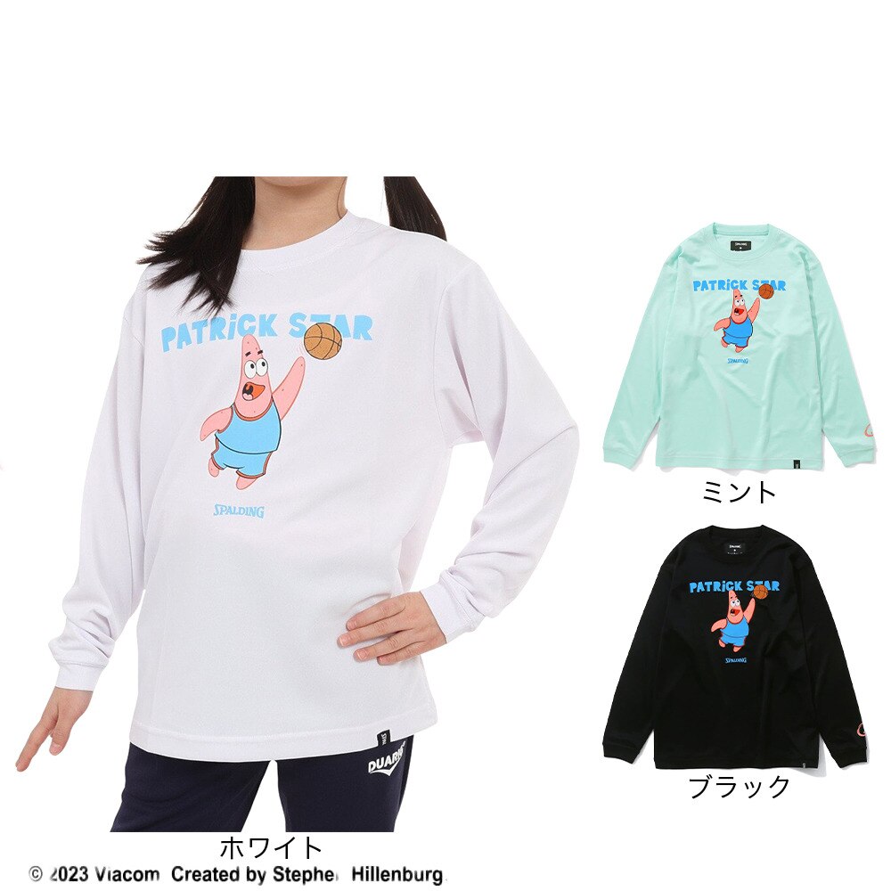 スポルディング（SPALDING）（キッズ）バスケットボールウェア ジュニア ロングスリーブTシャツ パトリック スター SJT23160SMI