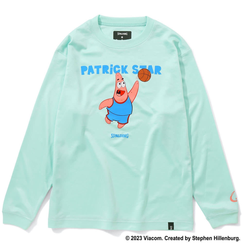 スポルディング（SPALDING）（キッズ）バスケットボールウェア ジュニア ロングスリーブTシャツ パトリック スター SJT23160SMI