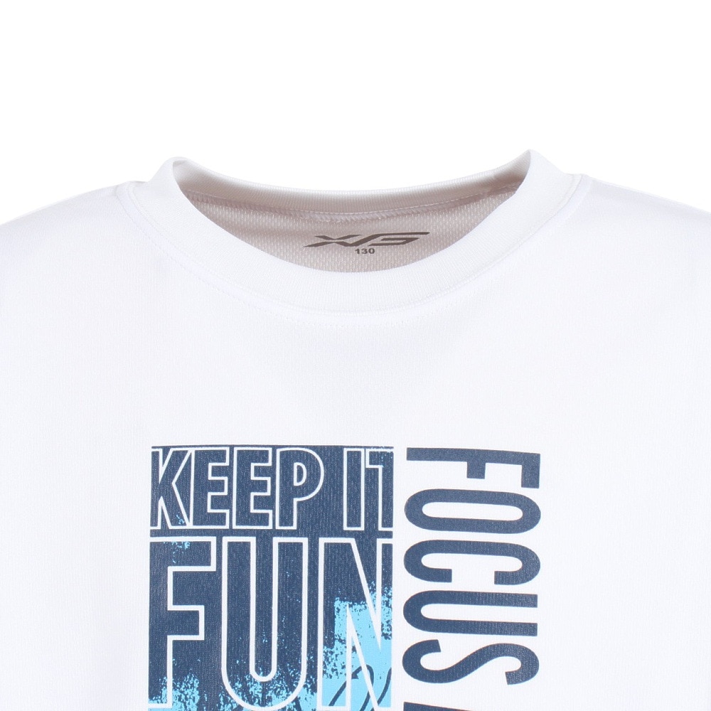 エックスティーエス（XTS）（キッズ）ジュニア バスケットボールウェア ドライプラス 長袖Tシャツ 751TS3ES0033WHT