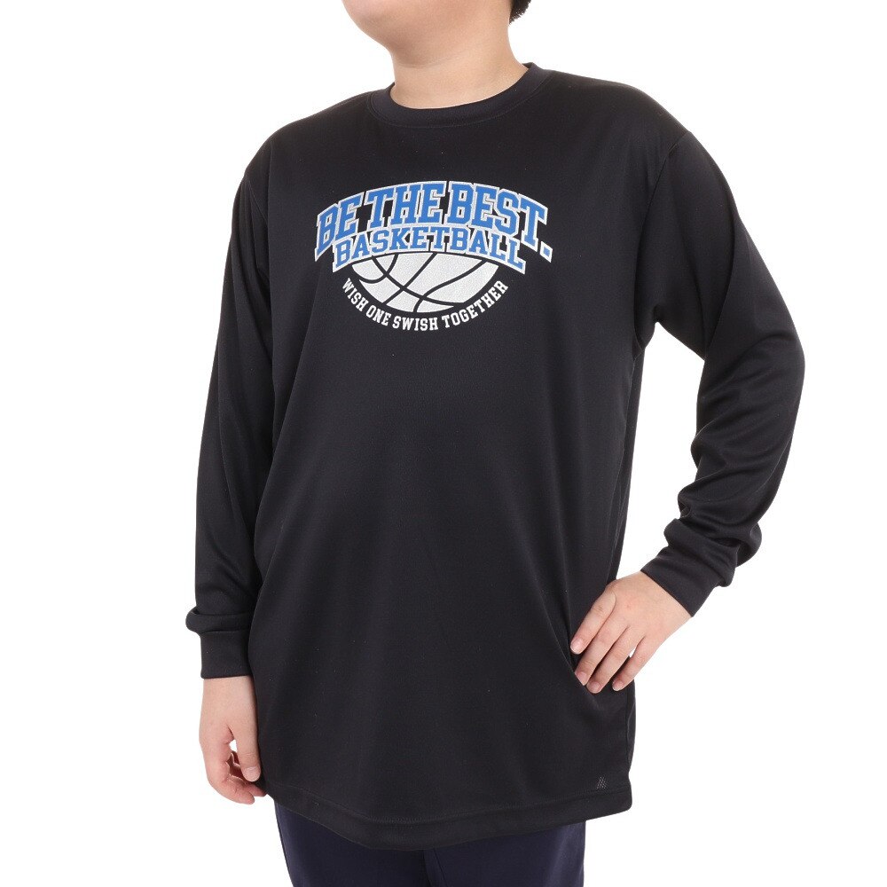 エックスティーエス（XTS）（キッズ）ジュニア バスケットボールウェア ドライプラス 長袖Tシャツ 751TS3ES0035BKS
