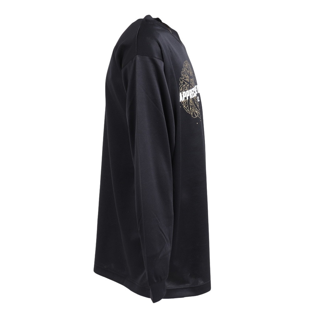 エックスティーエス（XTS）（キッズ）バスケットボールウェア ジュニア ドライプラス 長袖メッセージTシャツ 751TS3ES0045BLK 速乾