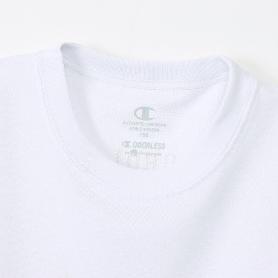 チャンピオン（CHAMPION）（キッズ）バスケットボールウェア ジュニア 長袖Tシャツ CK-YB415 ホワイト