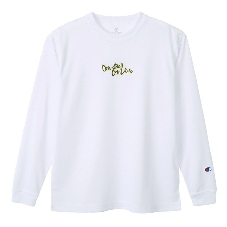 チャンピオン（CHAMPION）（キッズ）バスケットボールウェア ジュニア 長袖Tシャツ CK-YB415 ホワイト