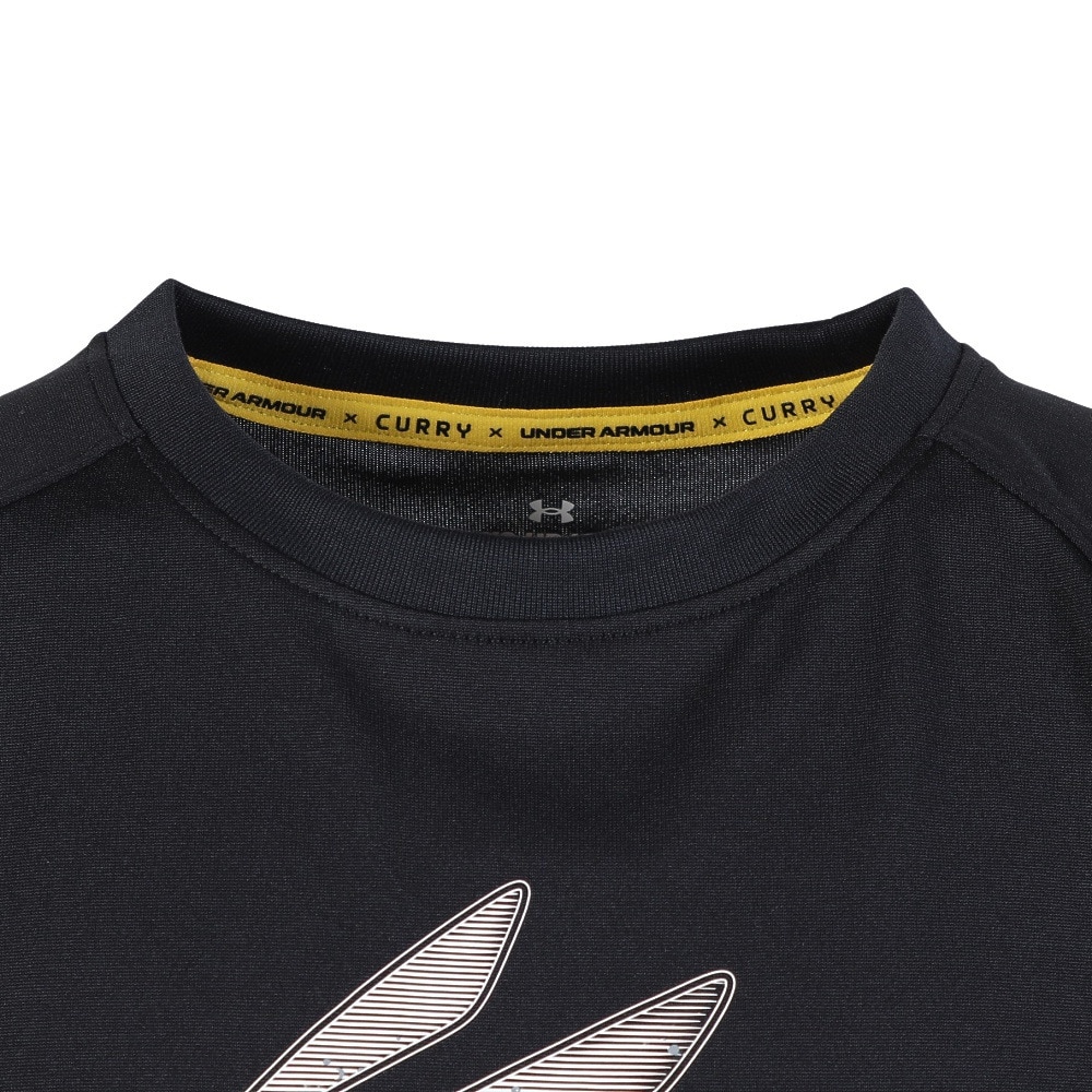 アンダーアーマー（UNDER ARMOUR）（キッズ）バスケットボールウェア ジュニア カリー テック ロングスリーブ Tシャツ 1388350 001