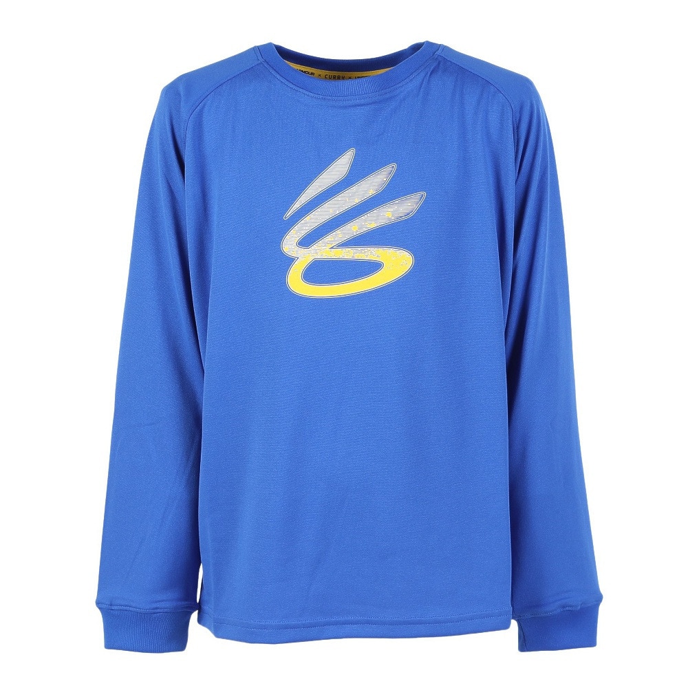アンダーアーマー（UNDER ARMOUR）（キッズ）バスケットボールウェア ジュニア カリー テック ロングスリーブ Tシャツ 1388350 400