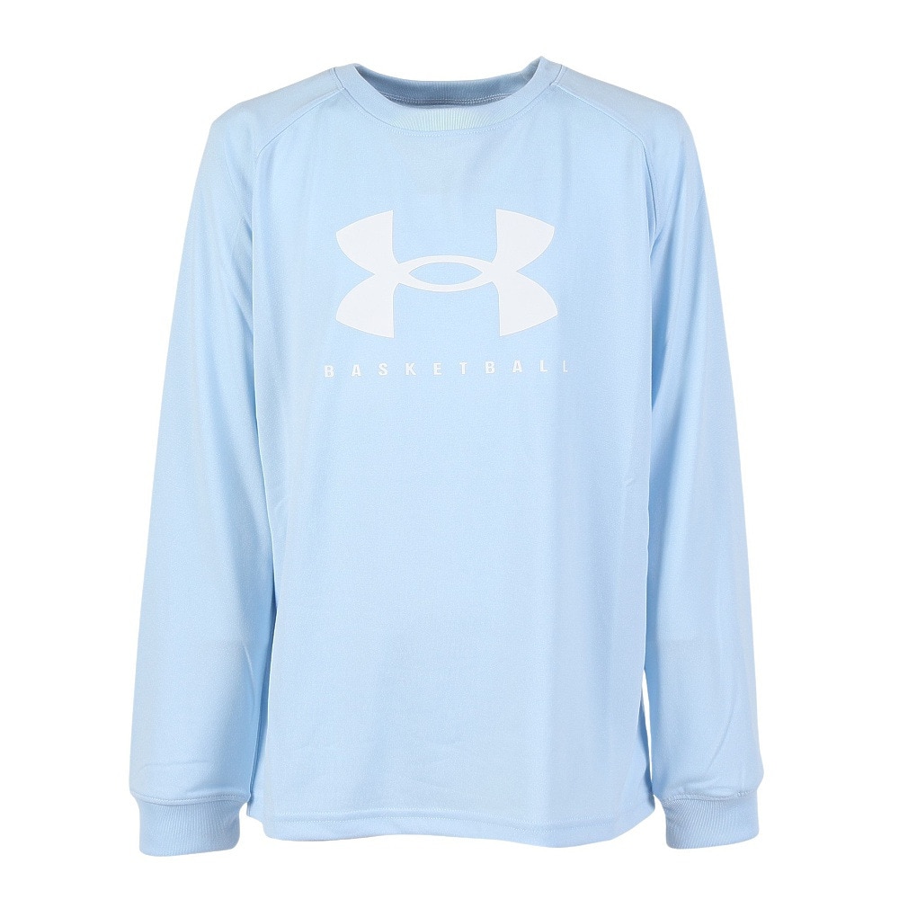 アンダーアーマー（UNDER ARMOUR）（キッズ）バスケットボールウェア ジュニア テック ビッグロゴ ロングスリーブ Tシャツ 1388722 464