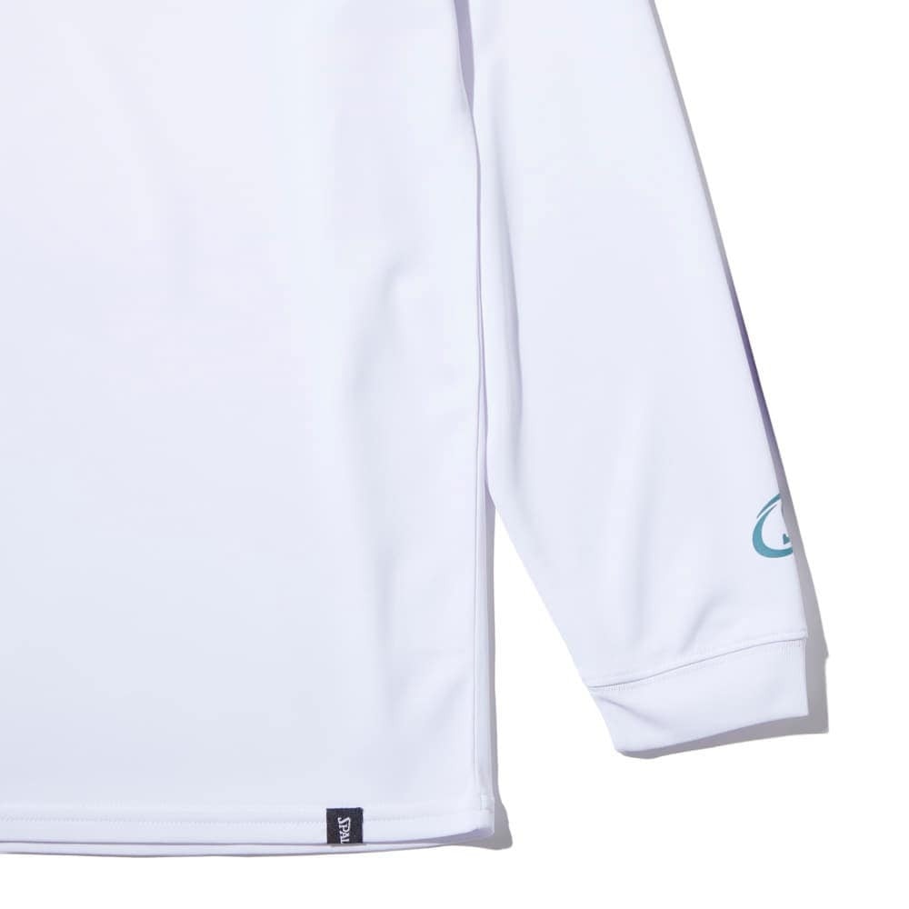 スポルディング（SPALDING）（キッズ）バスケットボールウェア ジュニア 長袖 Tシャツ ジオメトリック ロゴ SJT24157WH