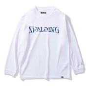 (キッズ)バスケットボールウェア 長袖 Tシャツ ジオメトリック ロゴ SJT24157