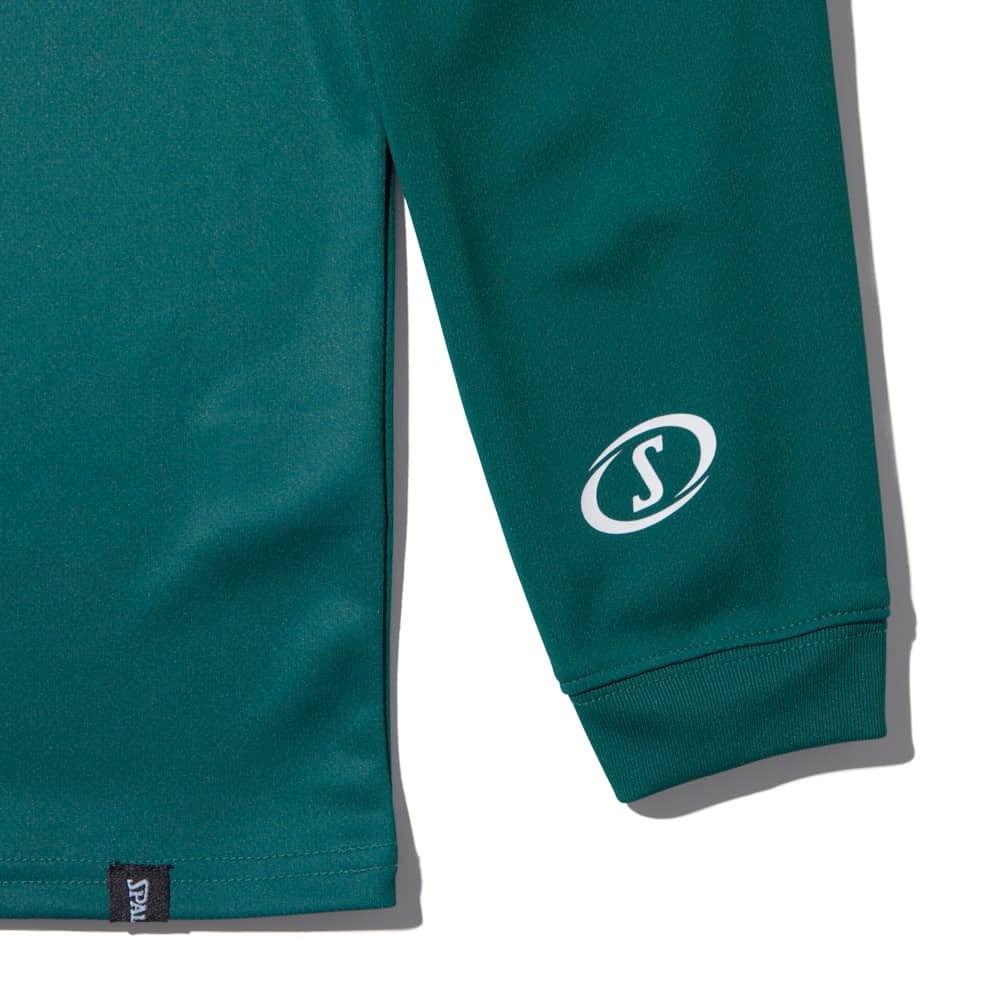 スポルディング（SPALDING）（キッズ）バスケットボールウェア ジュニア 長袖 Tシャツ ポルカドット カモ ボールプリント SJT24160SP