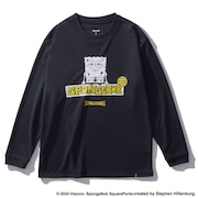 (キッズ)バスケットボールウェア 長袖 Tシャツ スポンジ・ボブ イエロー SJT24164S