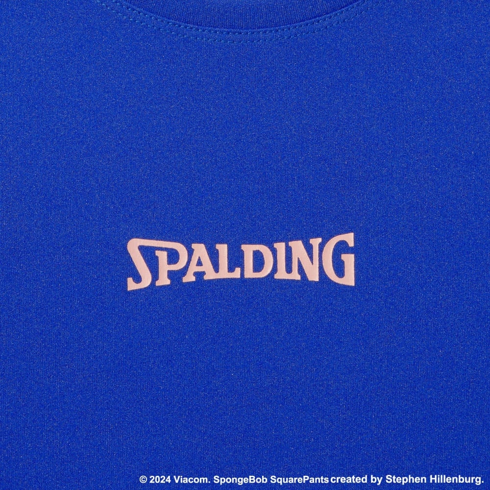 スポルディング（SPALDING）（キッズ）バスケットボールウェア ジュニア 長袖 Tシャツ スポンジ・ボブ ビッグフェイス SJT24169SDS