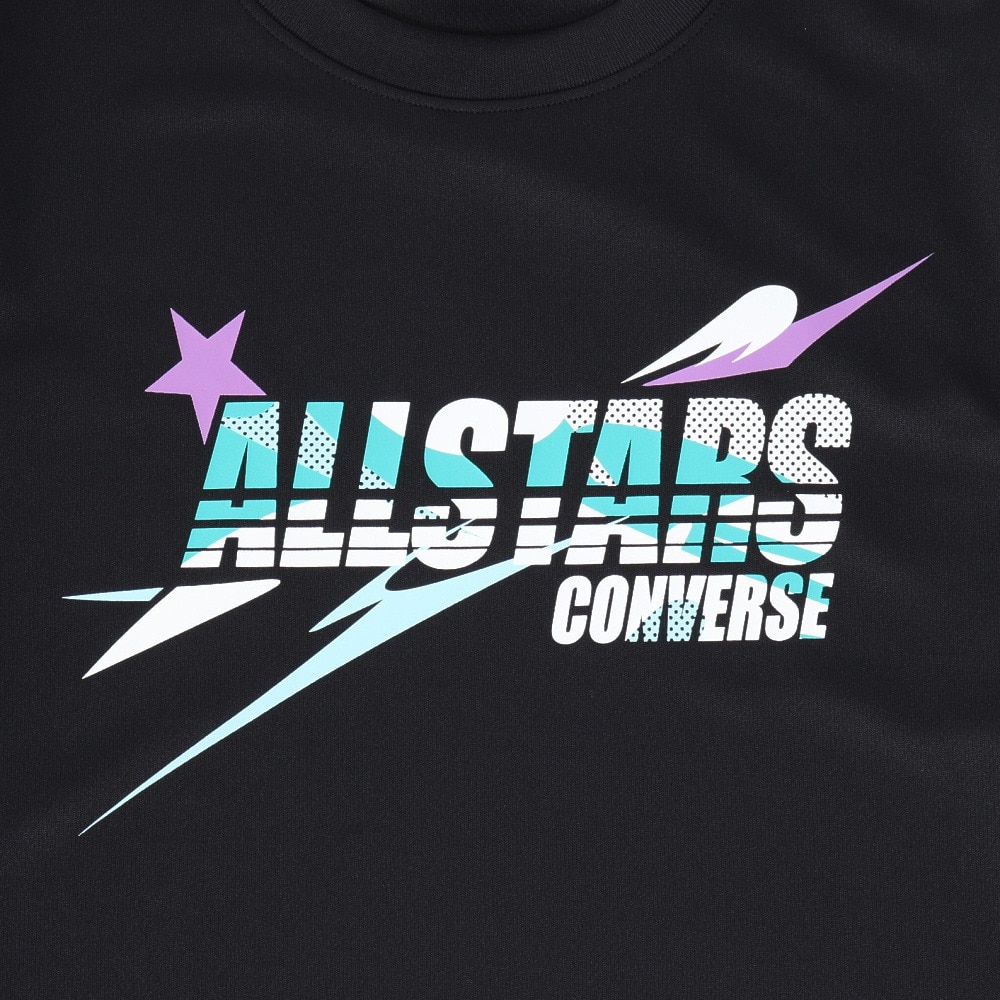 コンバース（CONVERSE）（キッズ）バスケットボールウェア ジュニア プリントロングスリーブシャツ CB442357L-1900
