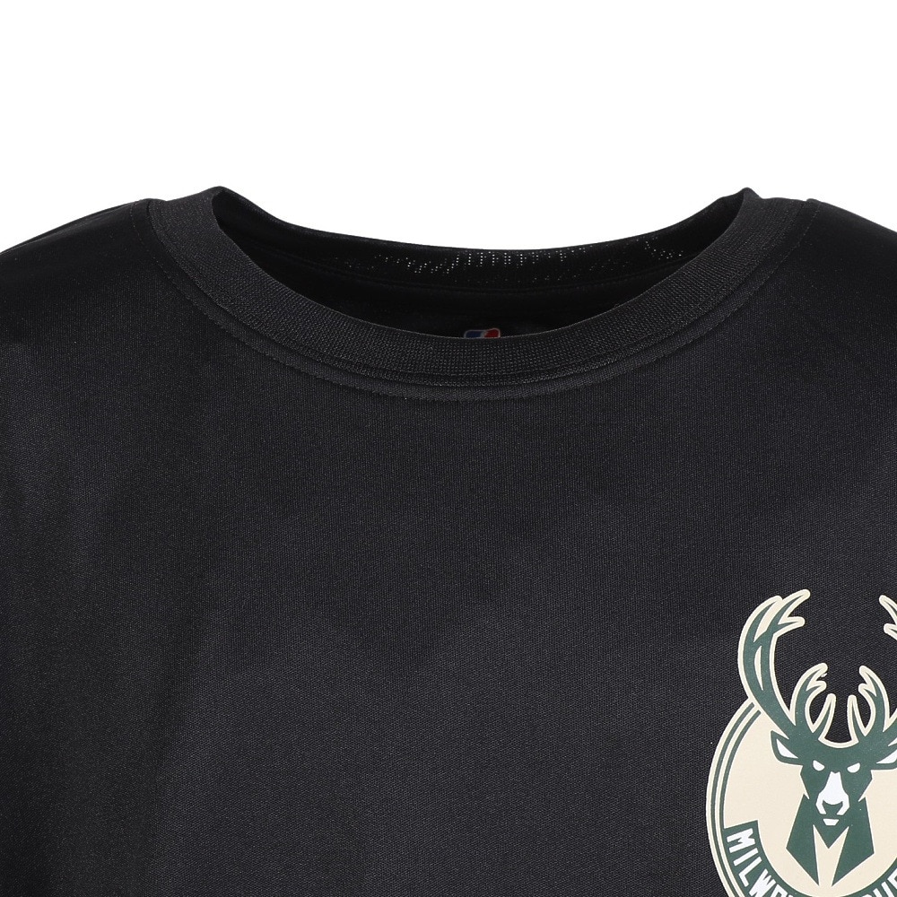 エヌビーエー（NBA）（キッズ）バスケットボールウェア 長袖Tシャツ ミルウォーキーバックス PK2B73AAN-Antetokounmpo