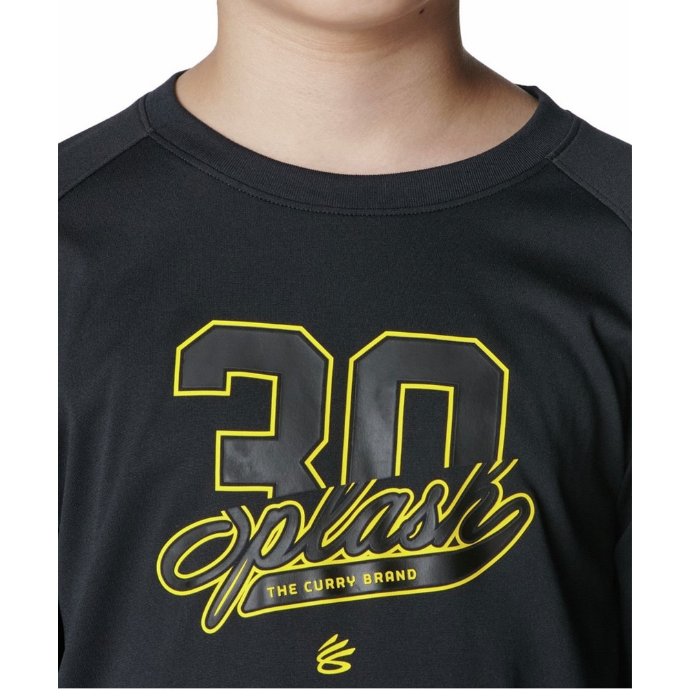 アンダーアーマー（UNDER ARMOUR）（キッズ）バスケットボールウェア ジュニア カリー テック グラフィック ロングスリーブ Tシャツ 6007871 001