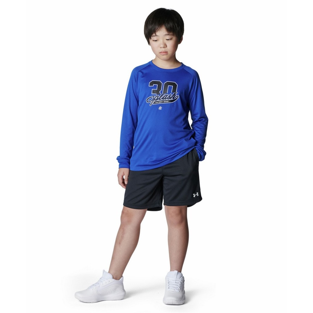 アンダーアーマー（UNDER ARMOUR）（キッズ）バスケットボールウェア ジュニア カリー テック グラフィック ロングスリーブ Tシャツ 6007871 400