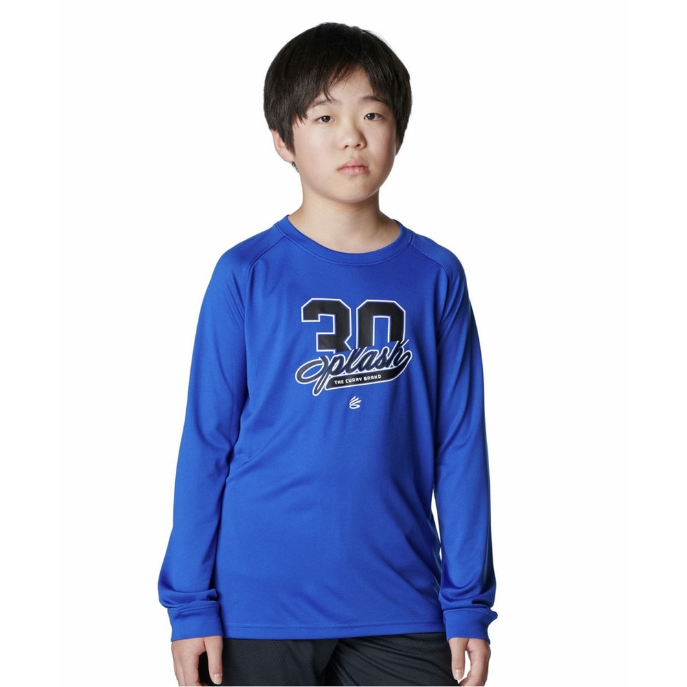 アンダーアーマー（UNDER ARMOUR）（キッズ）バスケットボールウェア ジュニア カリー テック グラフィック ロングスリーブ Tシャツ 6007871 400