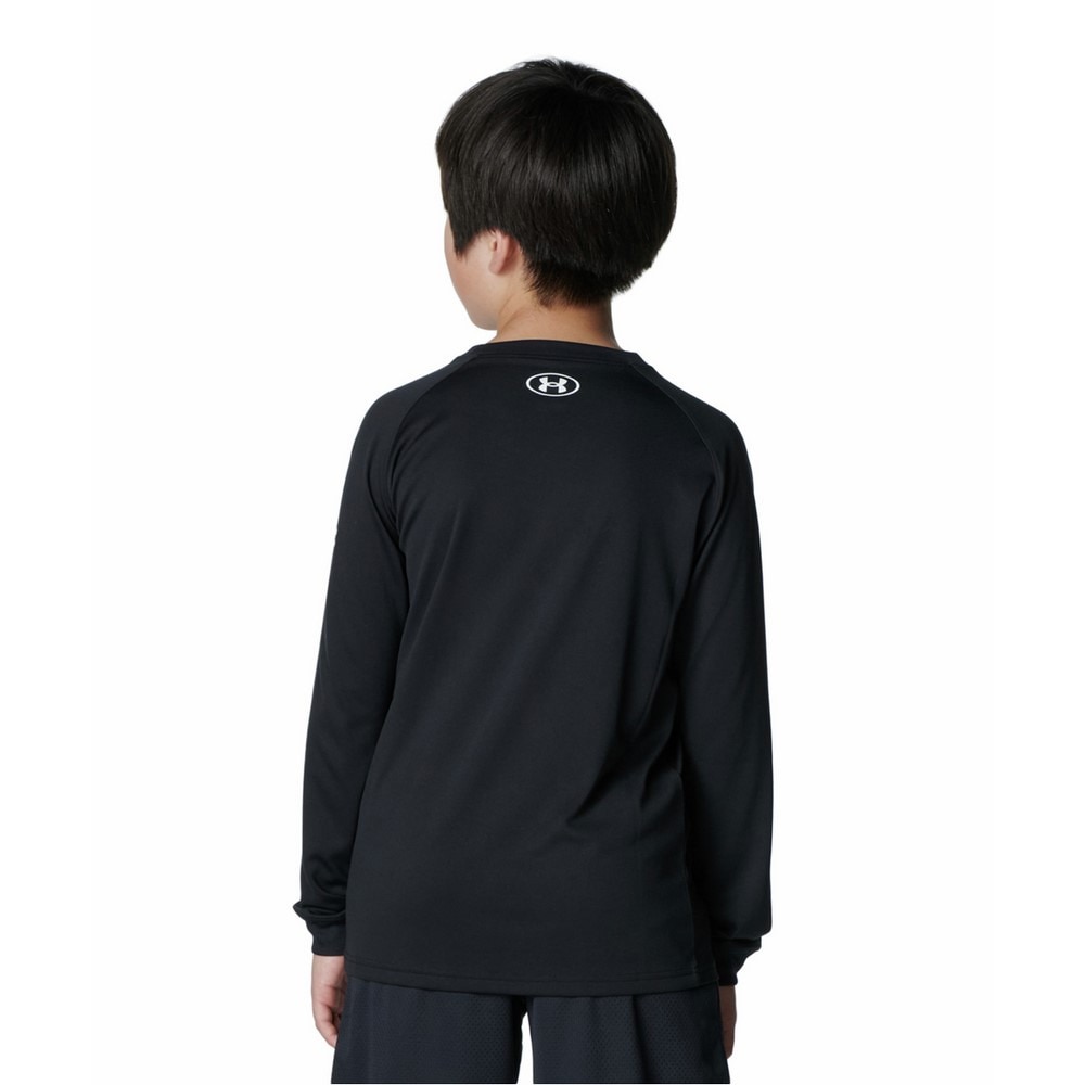 アンダーアーマー（UNDER ARMOUR）（キッズ）バスケットボールウェア ジュニア テック ロングショット ロングスリーブ Tシャツ 6010340 001