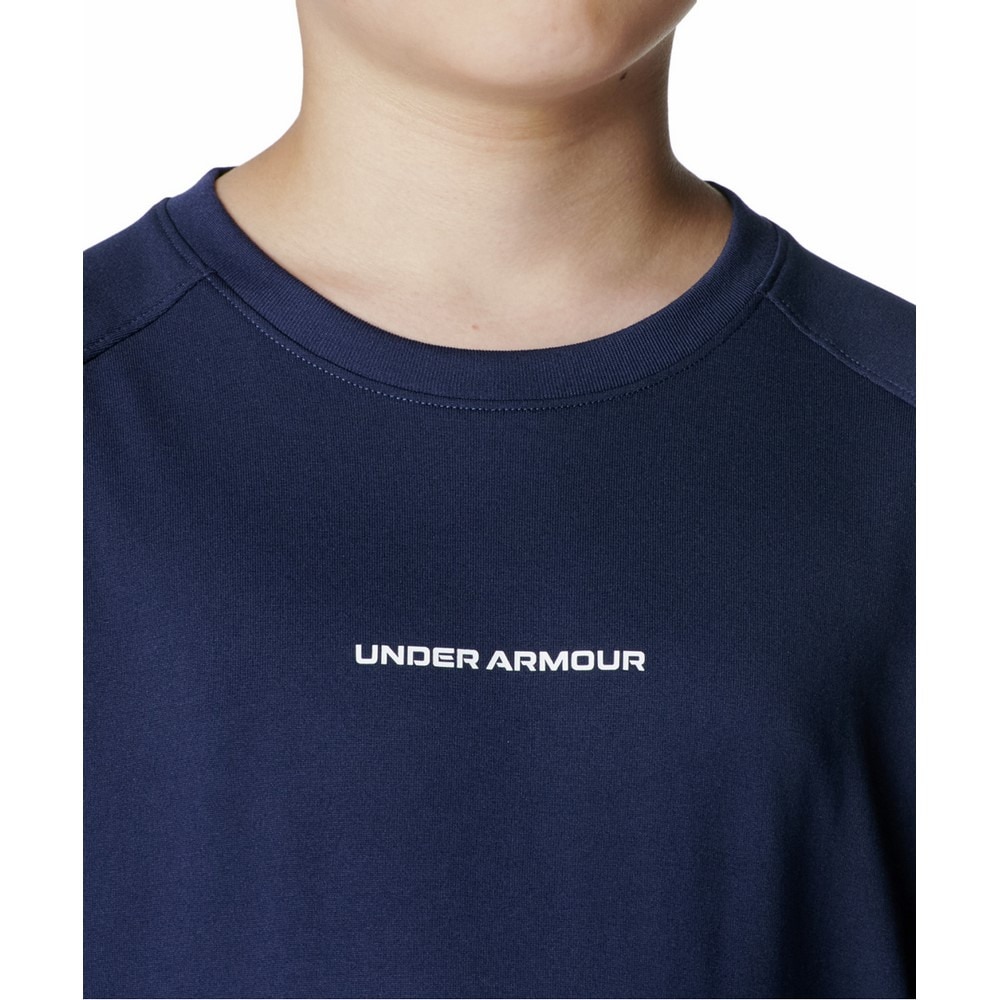 アンダーアーマー（UNDER ARMOUR）（キッズ）バスケットボールウェア ジュニア テック ロングショット ロングスリーブ Tシャツ 6010340 410