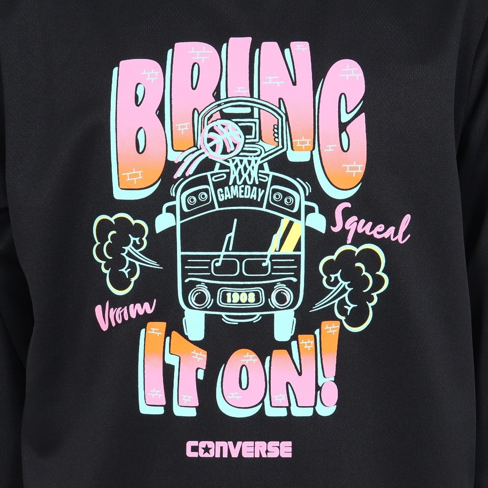 コンバース（CONVERSE）（キッズ）バスケットボールウェア ジュニア プリント長袖シャツ CB452356L-1941