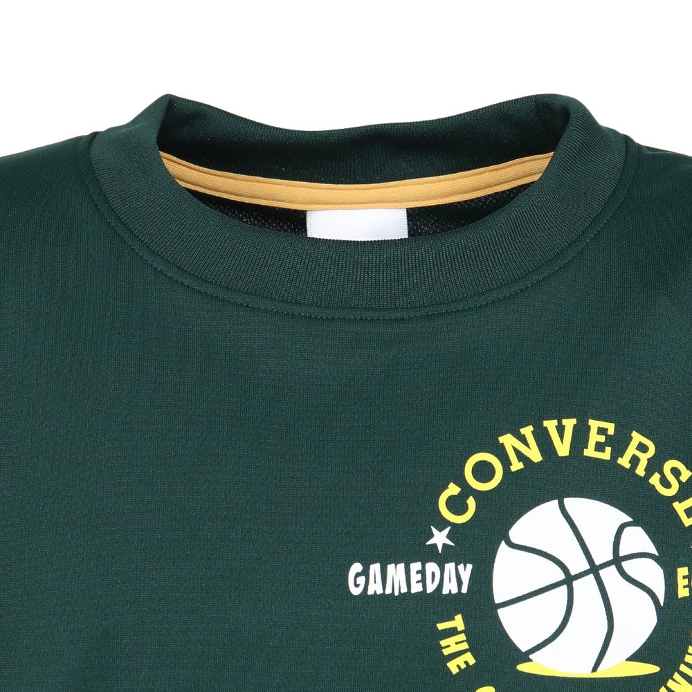 コンバース（CONVERSE）（キッズ）バスケットボールウェア ジュニア プリント長袖シャツ CB452360L-4700