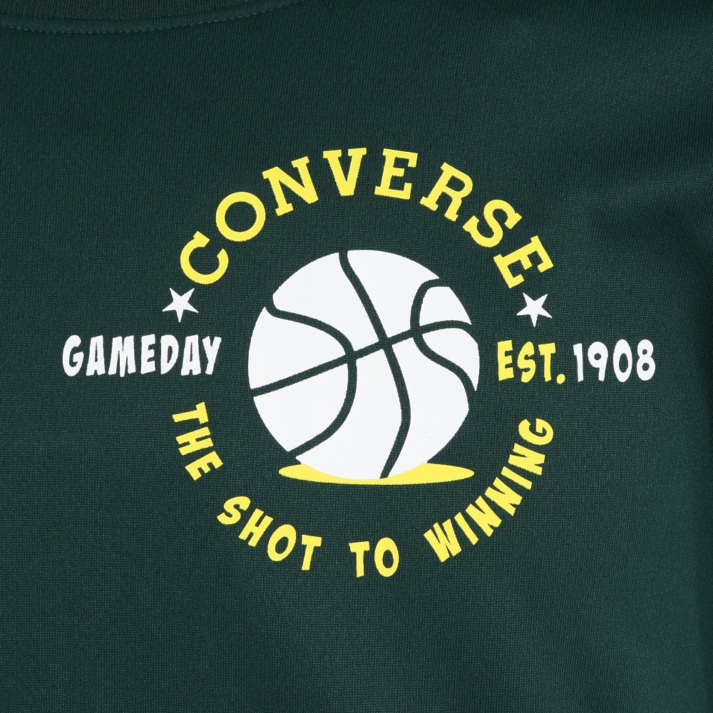 コンバース（CONVERSE）（キッズ）バスケットボールウェア ジュニア プリント長袖シャツ CB452360L-4700