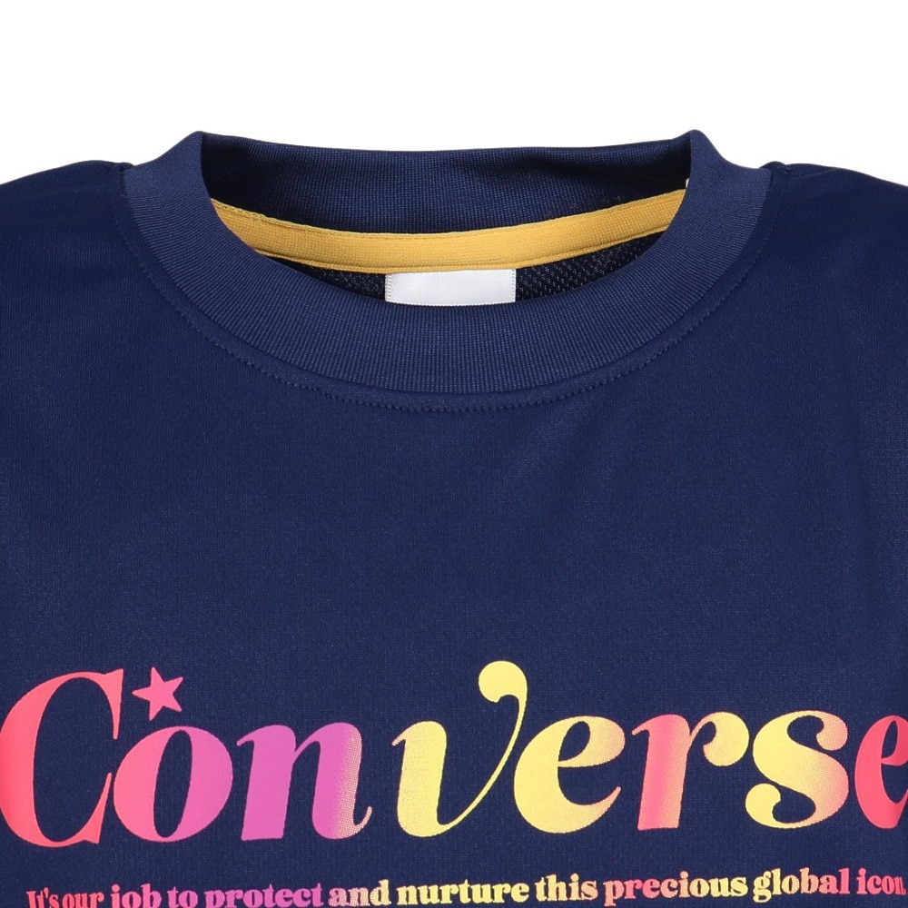 コンバース（CONVERSE）（キッズ）バスケットボールウェア ジュニア プリント長袖シャツ CB452361L-2800