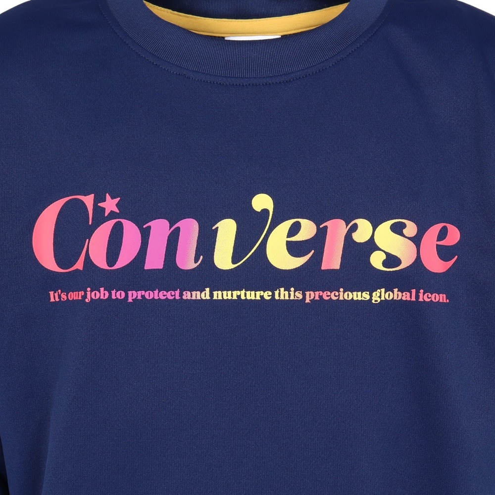 コンバース（CONVERSE）（キッズ）バスケットボールウェア ジュニア プリント長袖シャツ CB452361L-2800