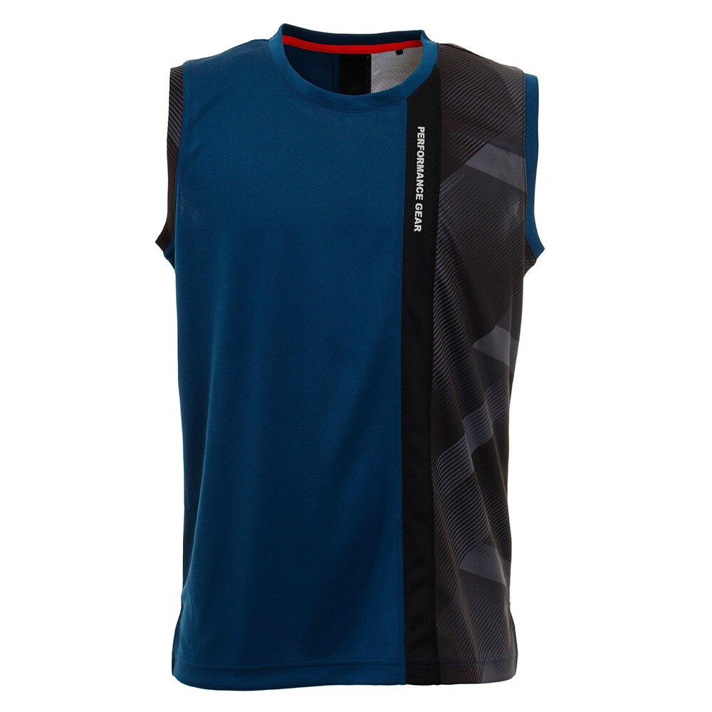 ｔシャツ メンズ ノースリーブ ドライプラス 吸汗速乾 ノースリーブｔシャツ 751pg0es03 Blu バスケットボール ウェア ピージー エルブレス