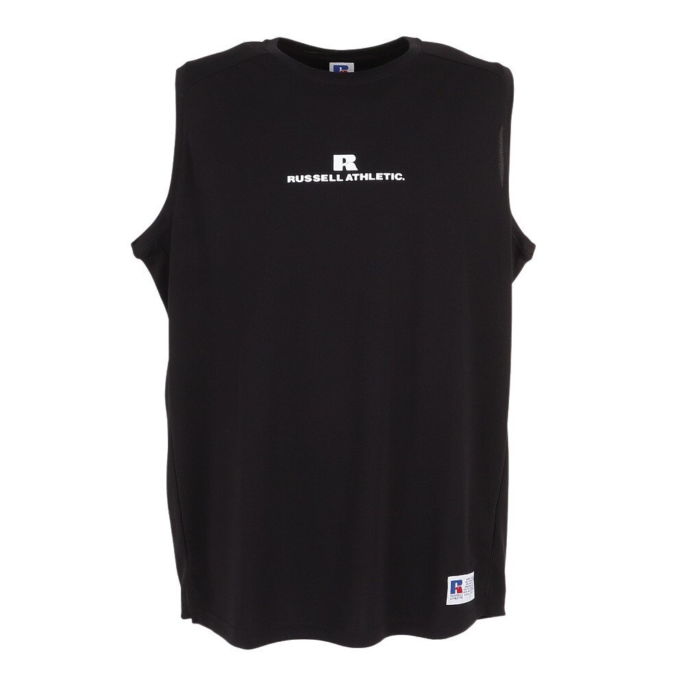 ラッセル（RUSSELL）（メンズ、レディース）DRYPOWER 冷感ノースリーブ RBBM21S004 BLK