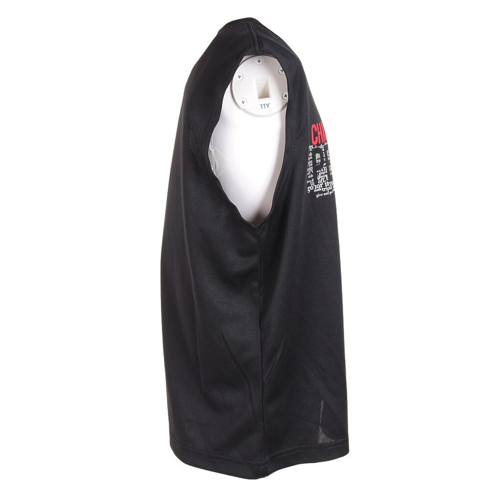 エックスティーエス（XTS）（キッズ）ドライプラス ジュニア メッセージグラフィックノースリーブシャツ 751G2CD7157 BLK