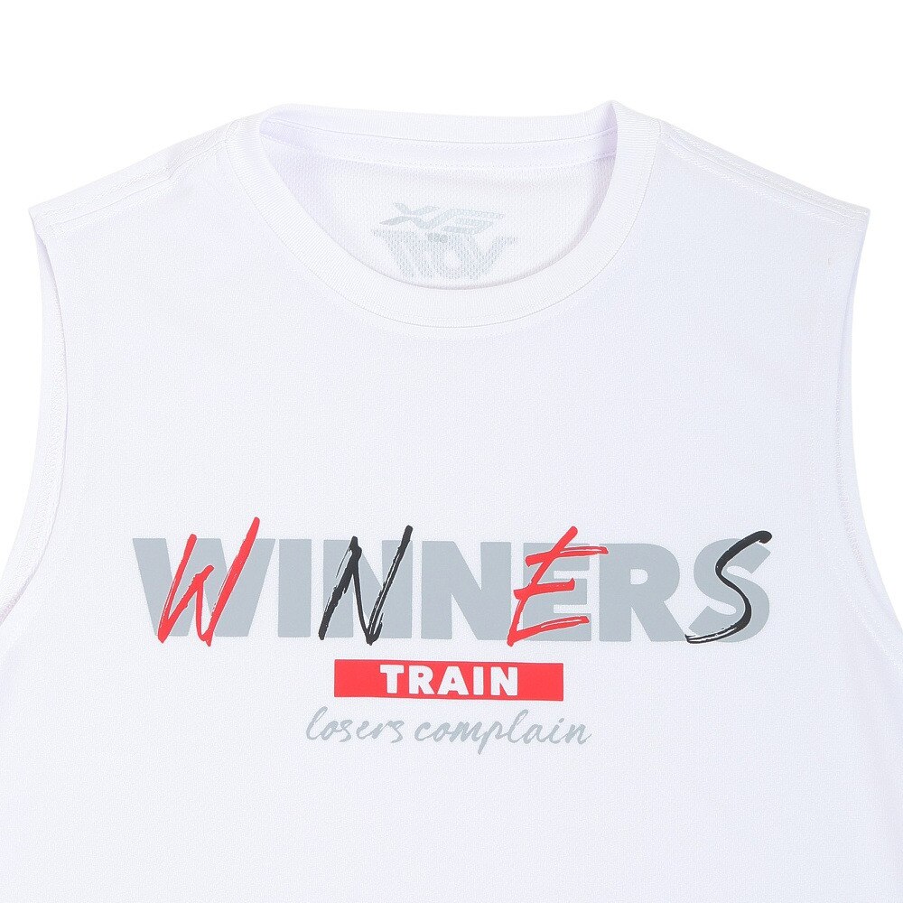 エックスティーエス（XTS）（キッズ）ドライプラス ジュニア メッセージグラフィックノースリーブシャツ 751G2CD7158 WHT