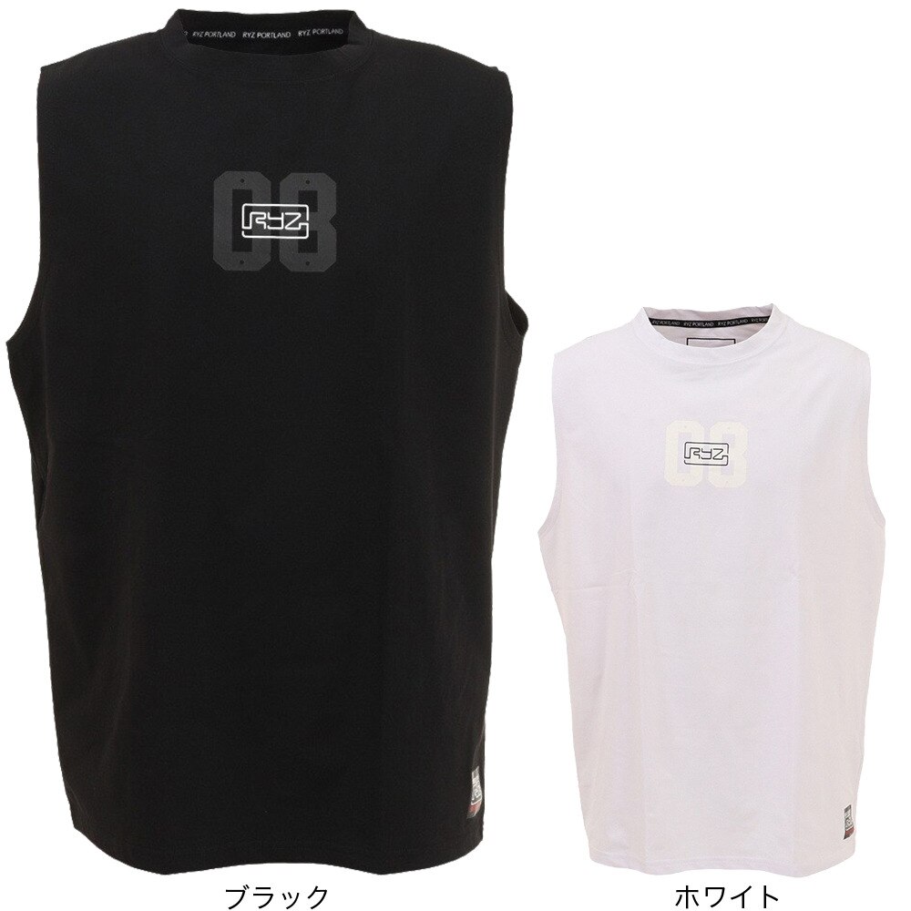 ライズ（RYZ）（メンズ）ノースリーブシャツ RZ30CD22SS7195 BLK