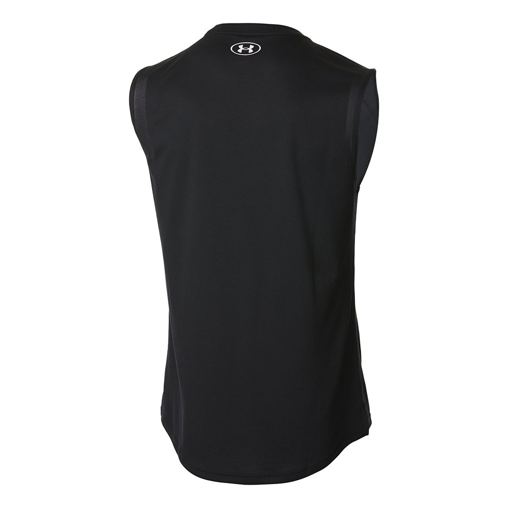アンダーアーマー（UNDER ARMOUR）（メンズ）ロングショット スリーブレス Tシャツ 1375345 001 速乾