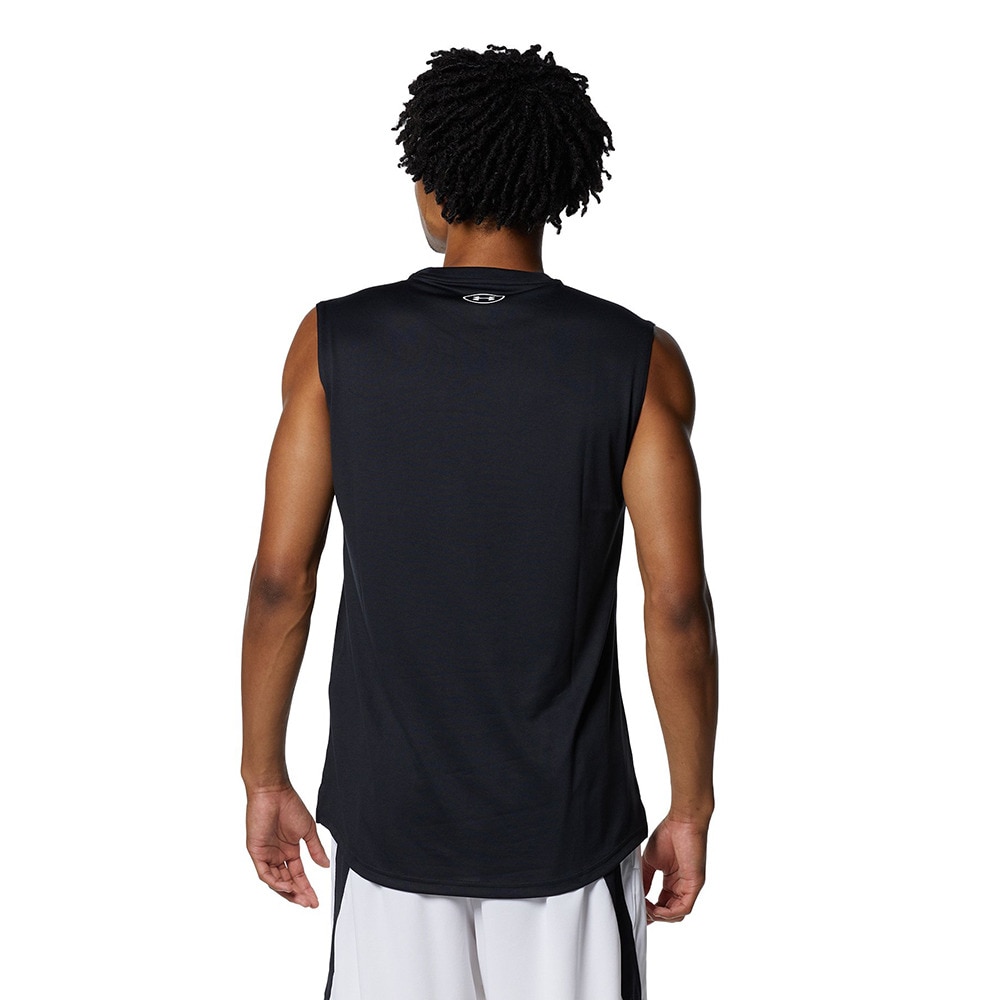アンダーアーマー（UNDER ARMOUR）（メンズ）ロングショット スリーブレス Tシャツ 1375345 001 速乾