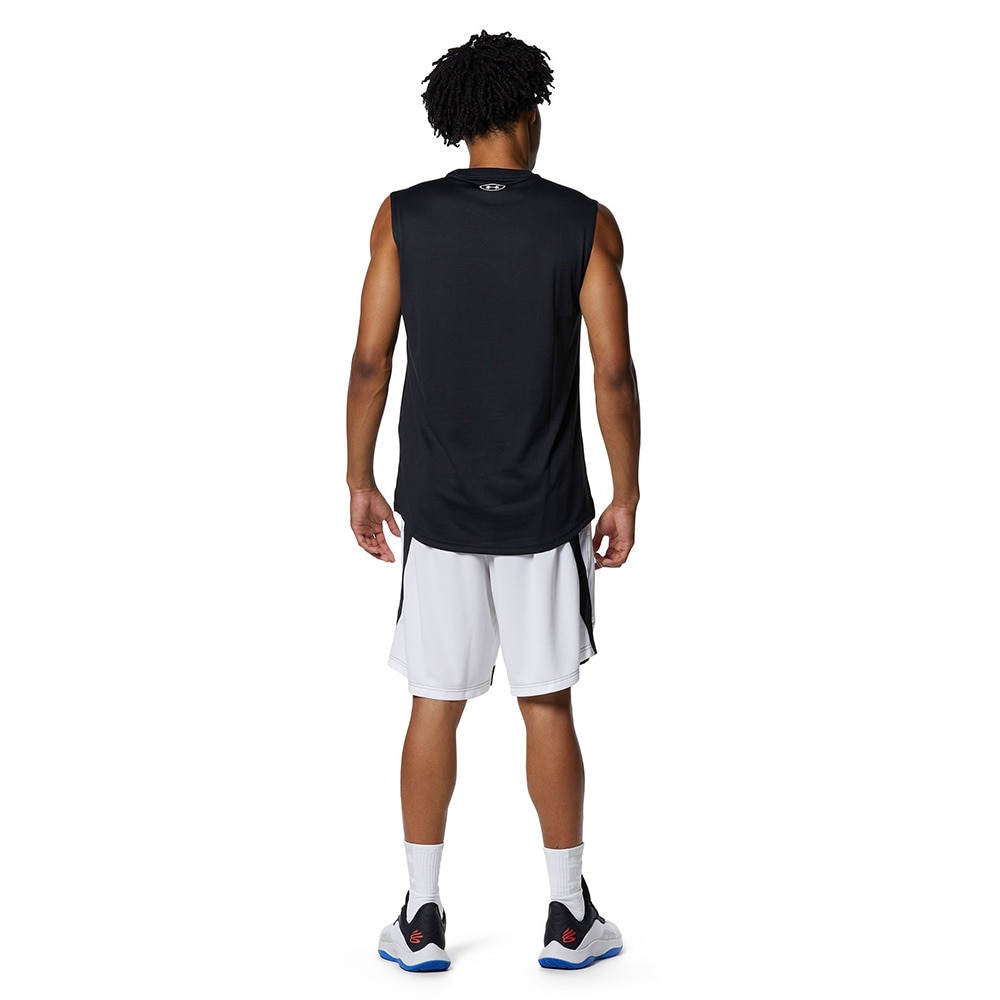 アンダーアーマー（UNDER ARMOUR）（メンズ）ロングショット スリーブレス Tシャツ 1375345 001 速乾