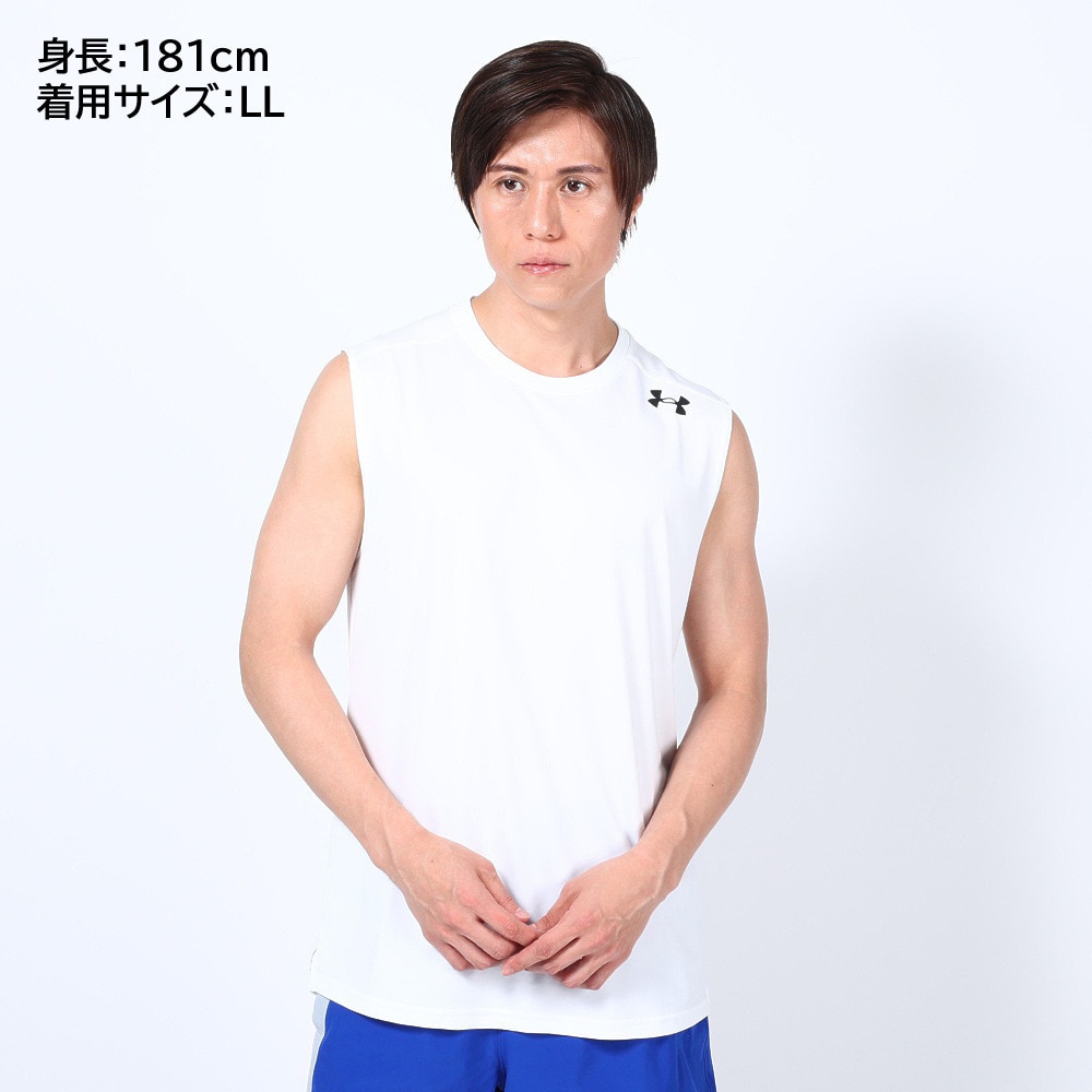 アンダーアーマー（UNDER ARMOUR）（メンズ）ロングショット スリーブレス Tシャツ 1375345 100 速乾