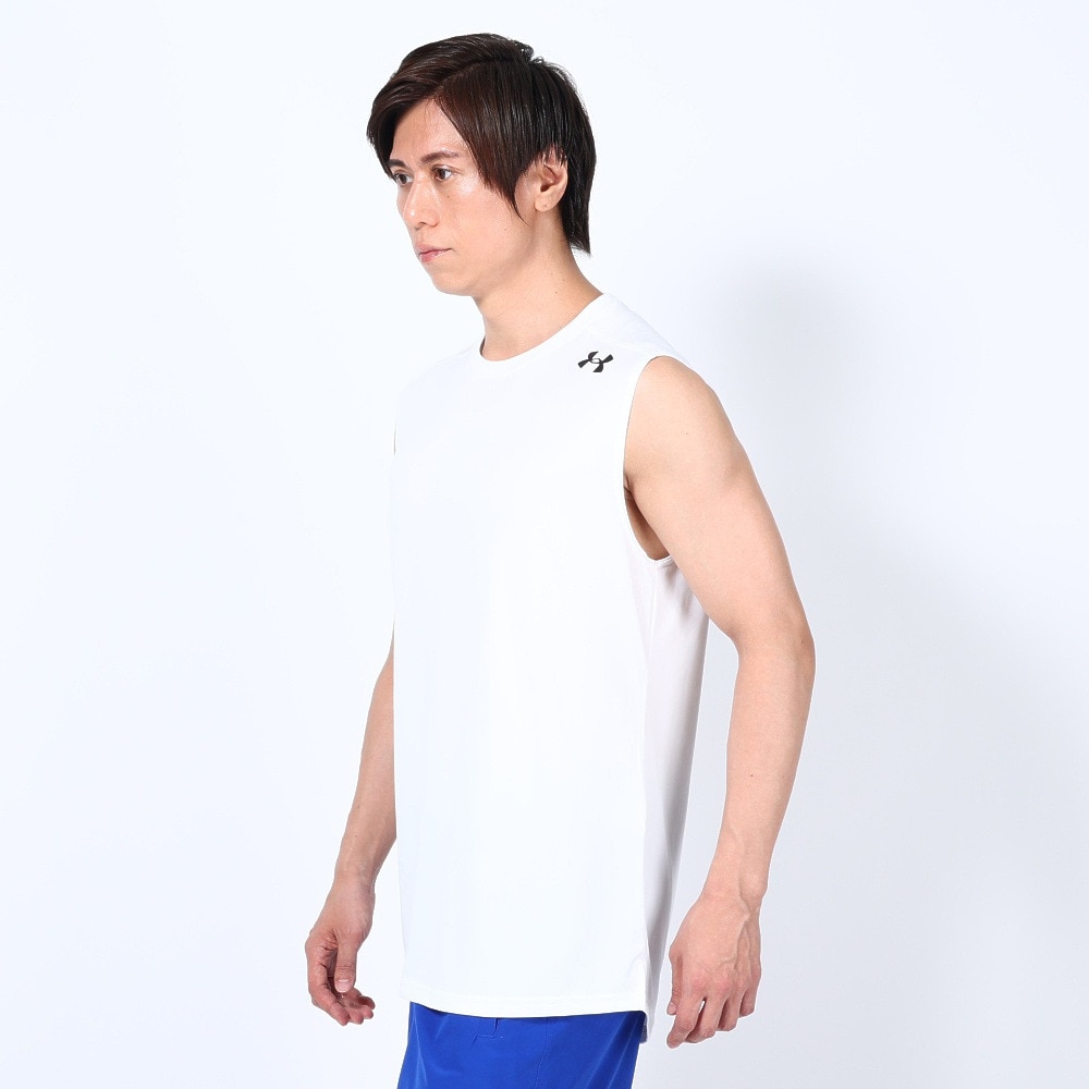 アンダーアーマー（UNDER ARMOUR）（メンズ）ロングショット スリーブレス Tシャツ 1375345 100 速乾