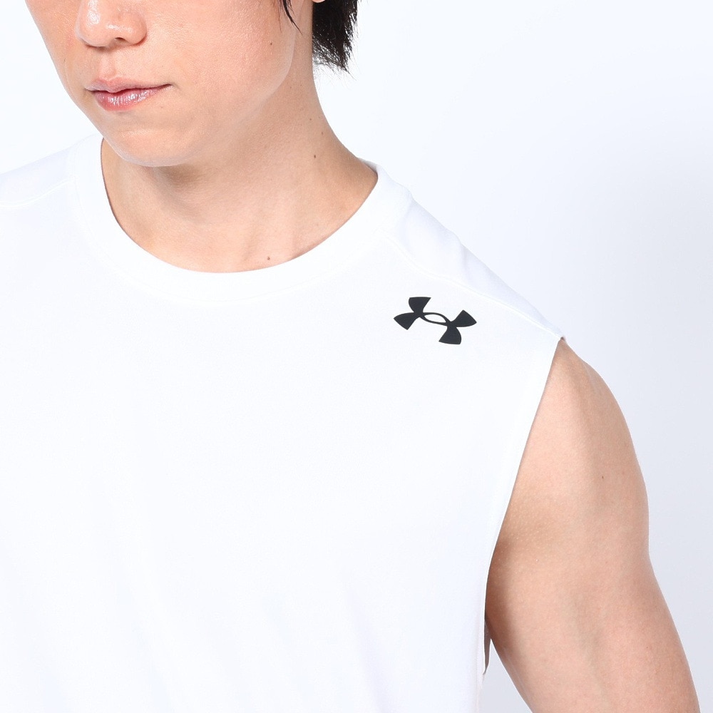 アンダーアーマー（UNDER ARMOUR）（メンズ）ロングショット スリーブレス Tシャツ 1375345 100 速乾