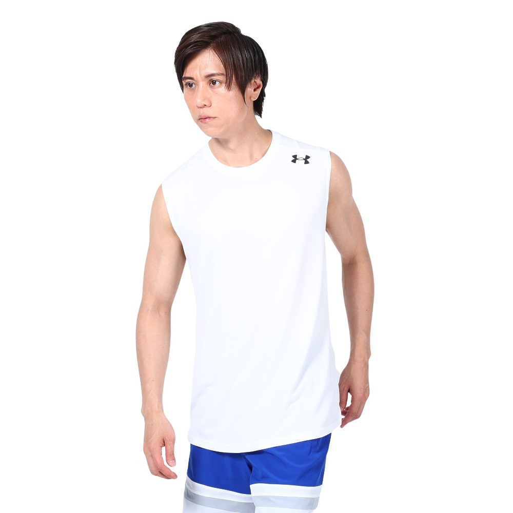 アンダーアーマー（UNDER ARMOUR）（メンズ）ロングショット スリーブレス Tシャツ 1375345 100 速乾