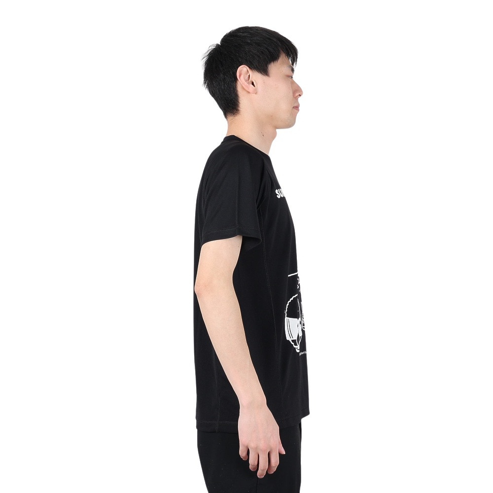 ファイテン（PHITEN）（メンズ、レディース）Tシャツ 半袖 レディース メンズ すみっコぐらし バスケ B 3123JG53510 黒 速乾