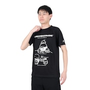 (メンズ、レディース)Tシャツ 半袖 レディース メンズ すみっコぐらし バスケ B 3123JG53510 黒 速乾