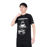 ファイテン（PHITEN）（メンズ、レディース）Tシャツ 半袖 レディース メンズ すみっコぐらし バスケ B 3123JG53510 黒 速乾