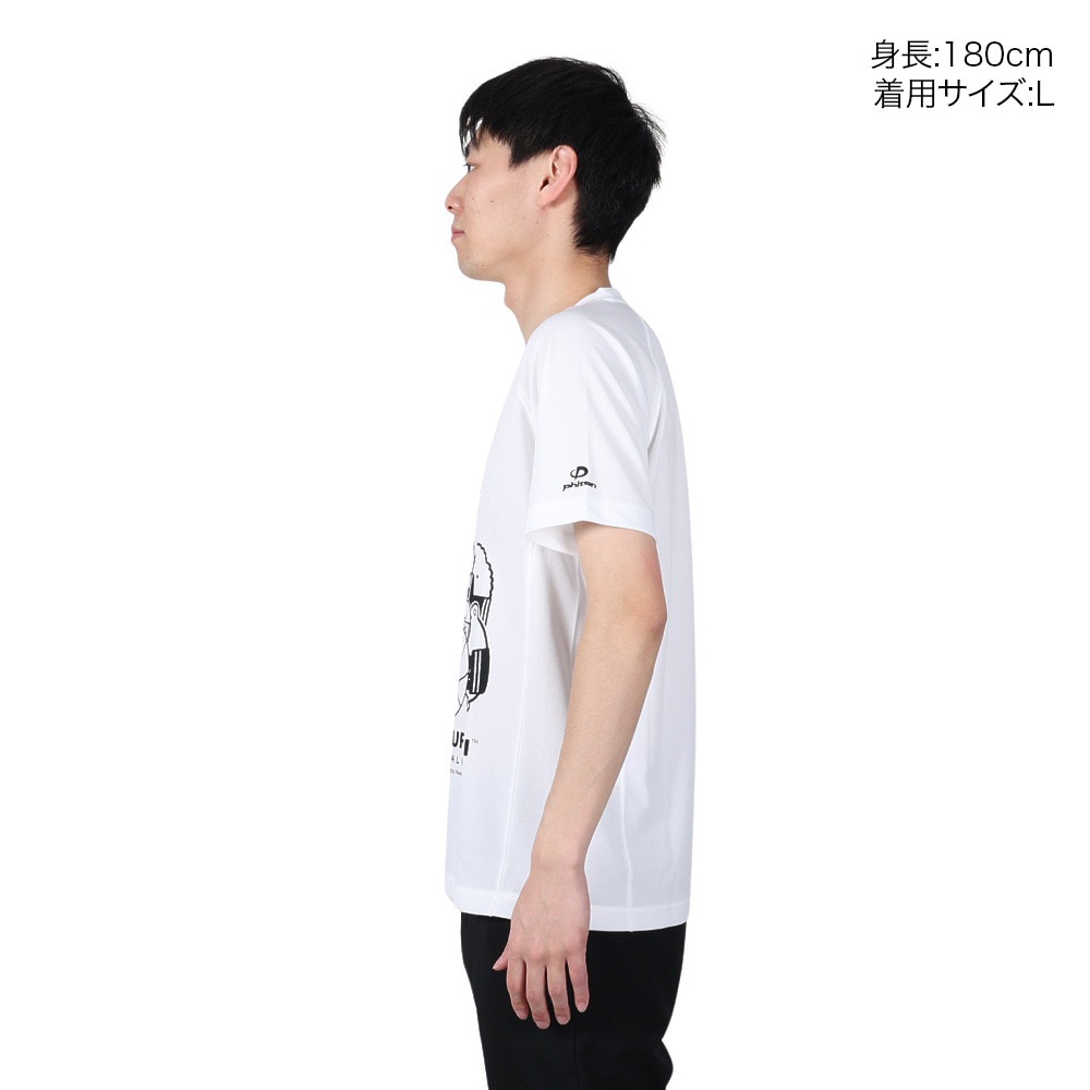 ファイテン（PHITEN）（メンズ、レディース）Tシャツ 半袖 レディース メンズ すみっコぐらし バスケ A 3123JG53600 白 速乾