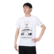 ファイテン（PHITEN）（メンズ、レディース）Tシャツ 半袖 レディース メンズ すみっコぐらし バスケ A 3123JG53600 白 速乾