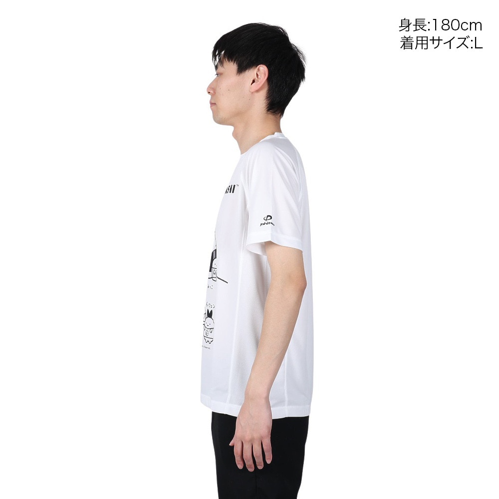 ファイテン（PHITEN）（メンズ、レディース）Tシャツ 半袖 レディース メンズ すみっコぐらし バスケ B 3123JG53610 白 速乾