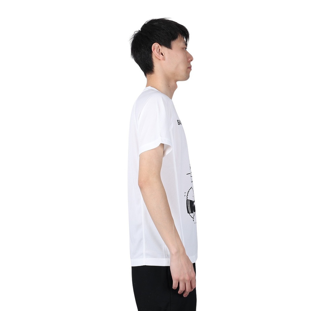 ファイテン（PHITEN）（メンズ、レディース）Tシャツ 半袖 レディース メンズ すみっコぐらし バスケ B 3123JG53610 白 速乾