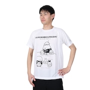 (メンズ、レディース)Tシャツ 半袖 レディース メンズ すみっコぐらし バスケ B 3123JG53610 白 速乾