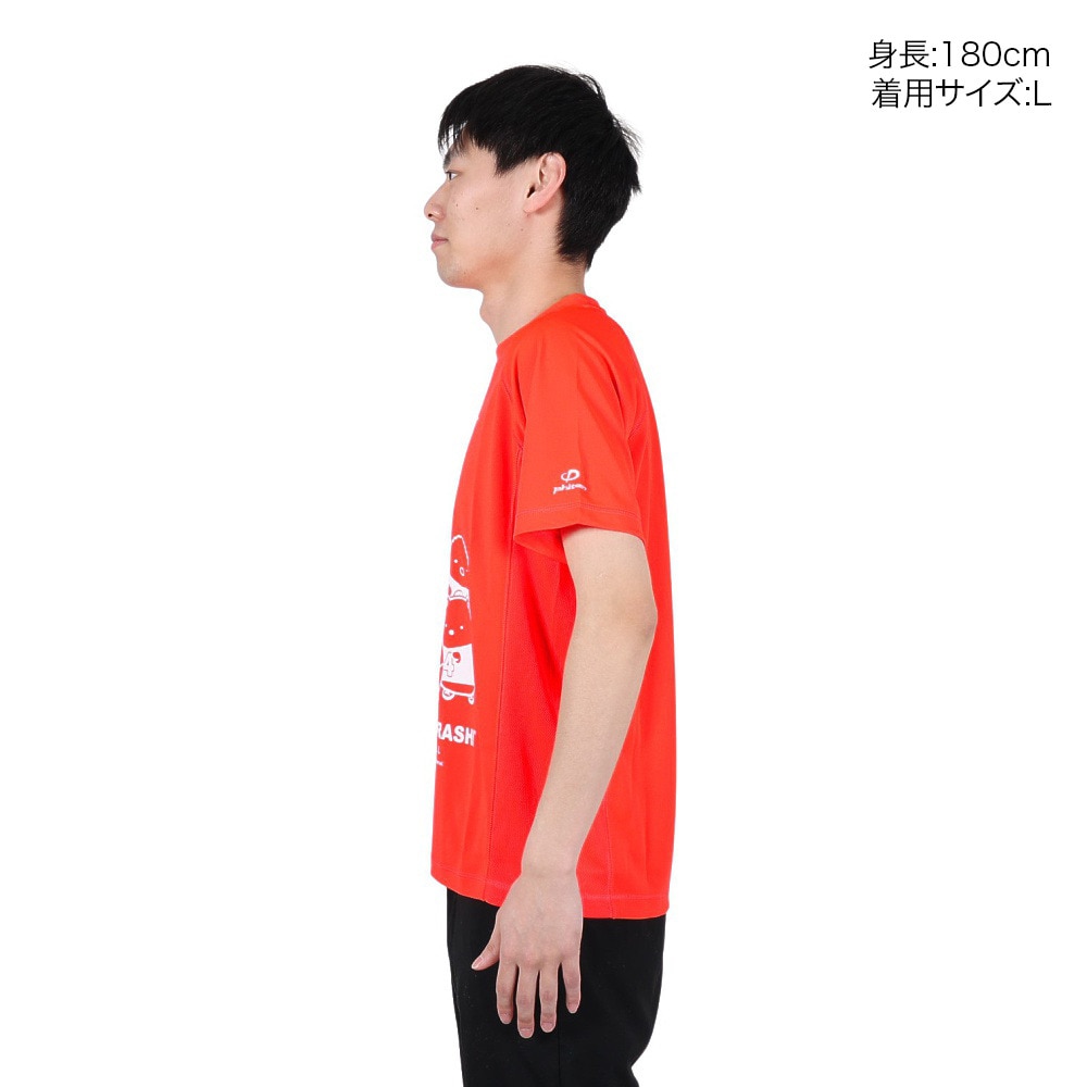 ファイテン（PHITEN）（メンズ、レディース）Tシャツ 半袖 レディース メンズ すみっコぐらし バスケ A 3123JG53700 オレンジ