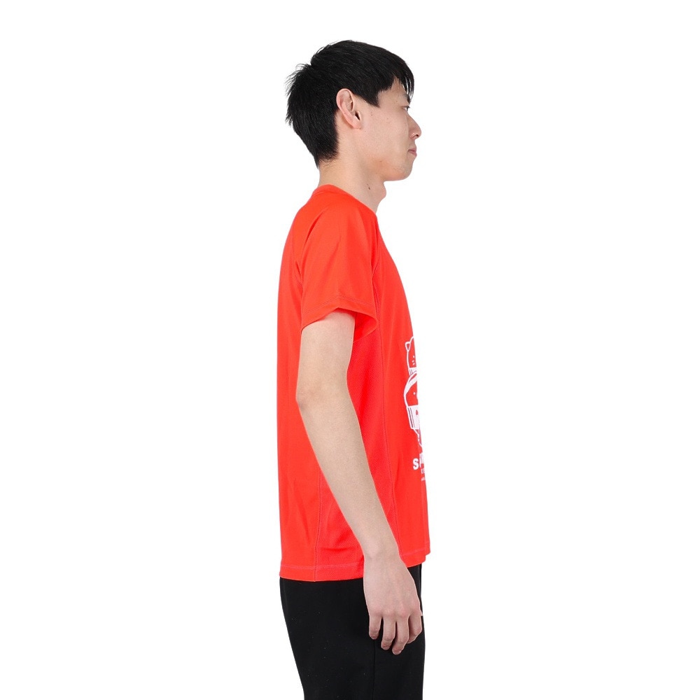 ファイテン（PHITEN）（メンズ、レディース）Tシャツ 半袖 レディース メンズ すみっコぐらし バスケ A 3123JG53700 オレンジ
