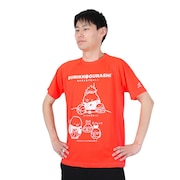 (メンズ、レディース)Tシャツ 半袖 レディース メンズ すみっコぐらし バスケ B 3123JG53710 オレンジ